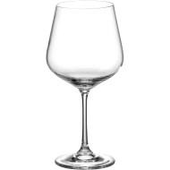 Jogo 6 Taças 600ml Para Burgundy Strix Em Cristal Ecológico Bohemia